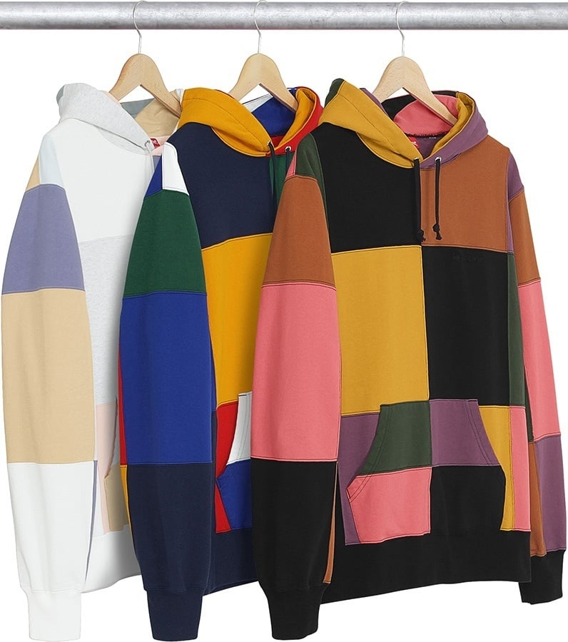 Patchwork Hooded Sweatshirt